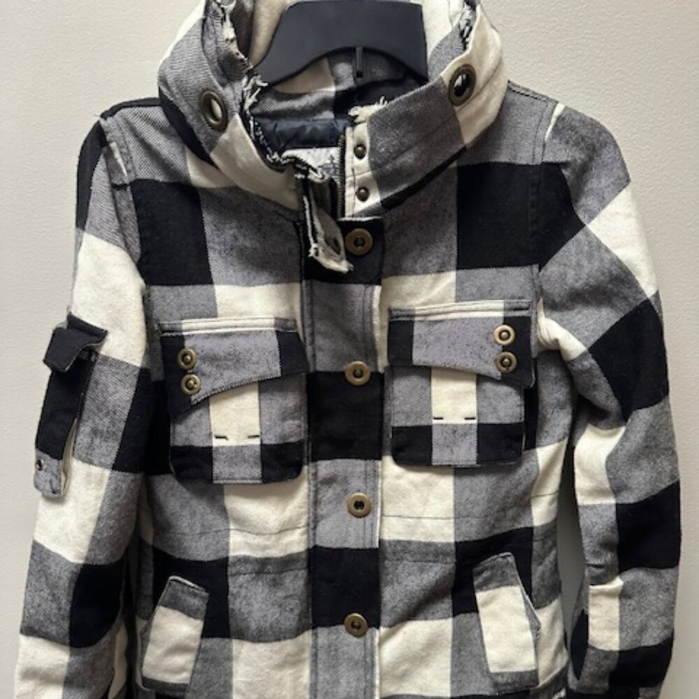 Black and white checkered jacket